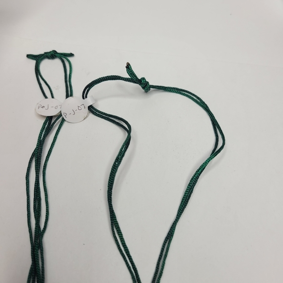 Necklace green or black thread jadeite carved stone year of the dog new - Picture 13 of 13